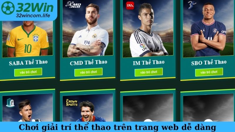 Chơi giải trí thể thao trên trang web dễ dàng