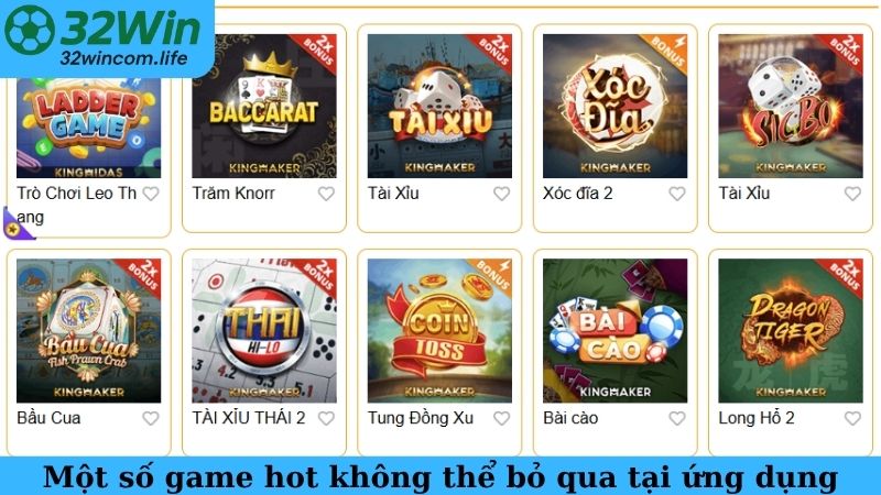 Một số game hot không thể bỏ qua tại ứng dụng